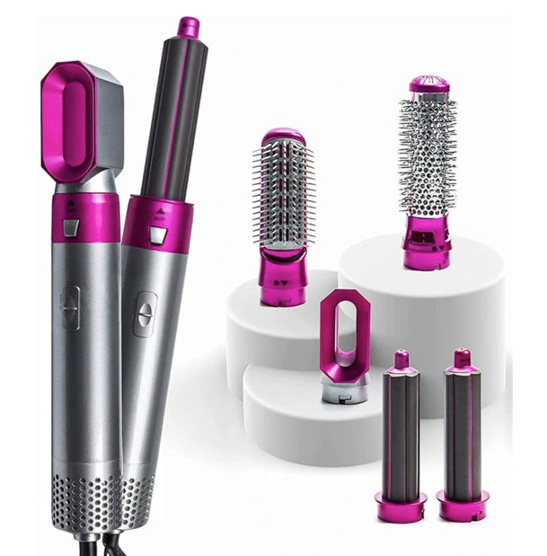 Moldeador profesional Glow Kit 5 en 1 (seca, alisa y riza)