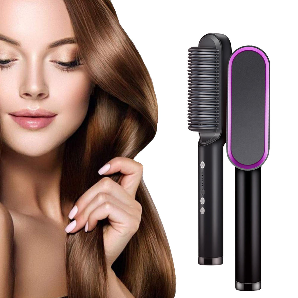 SilkBrush Pro | Cepillo Alisador Iónico con Tecnología Anti-Quemaduras