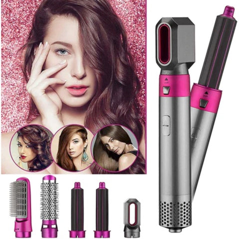 Moldeador profesional Glow Kit 5 en 1 (seca, alisa y riza)