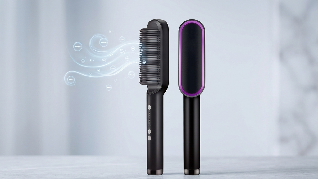 SilkBrush Pro | Cepillo Alisador Iónico con Tecnología Anti-Quemaduras