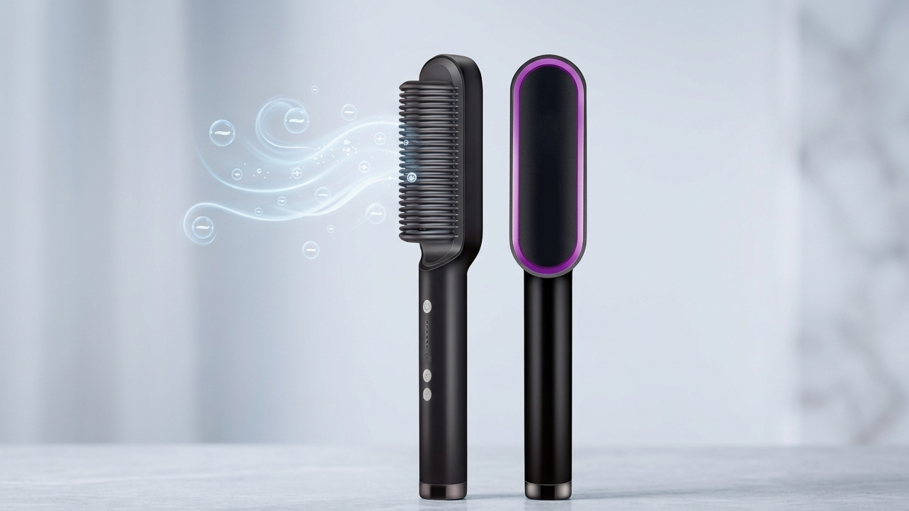 SilkBrush Pro | Cepillo Alisador Iónico con Tecnología Anti-Quemaduras