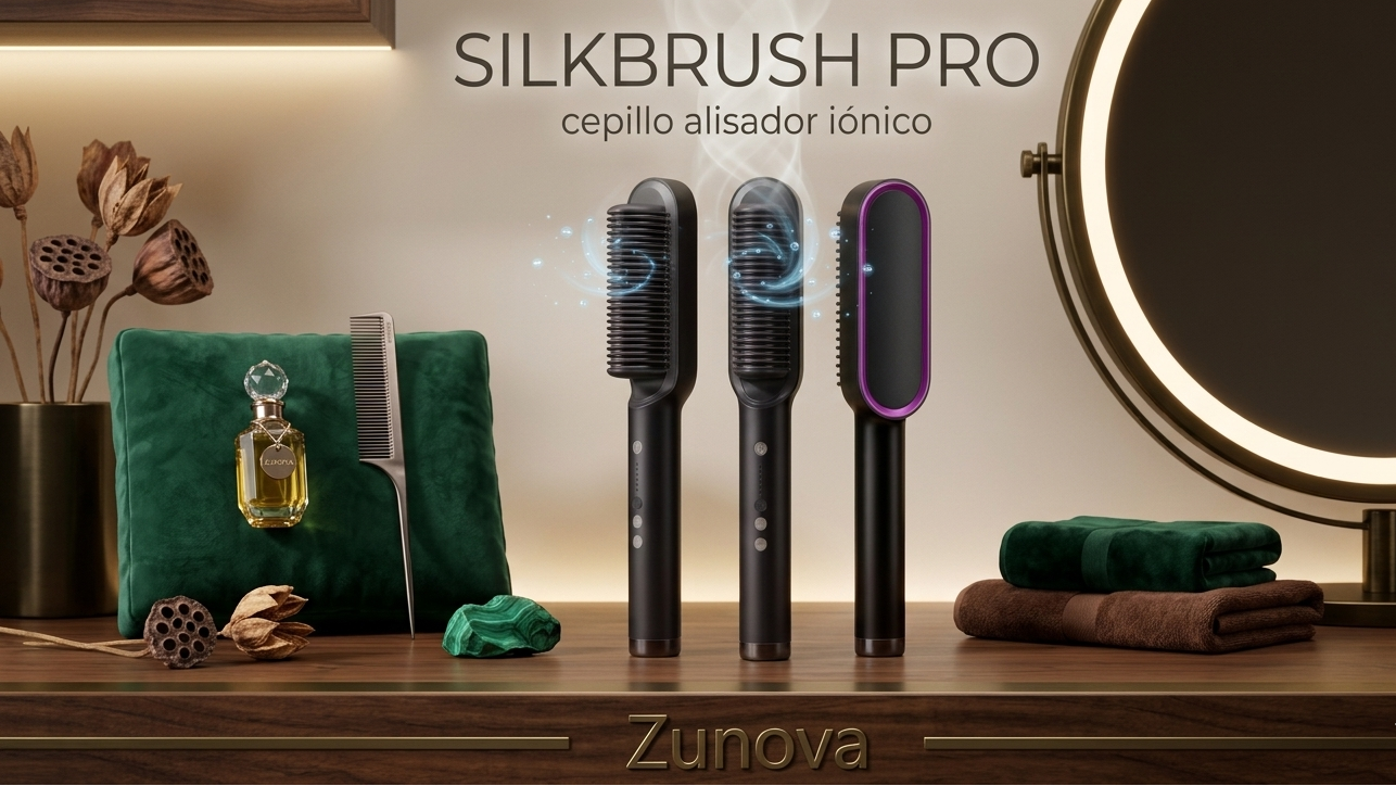 SilkBrush Pro | Cepillo Alisador Iónico con Tecnología Anti-Quemaduras